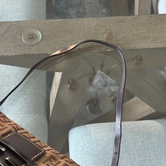 FENDI ZUCCHINO CANVAS Mama Forever Baguette Brown Mini - Picture 8 of 13